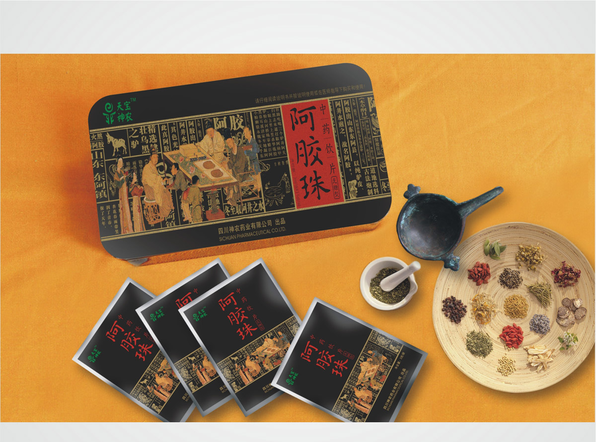 神農藥業(yè)阿膠珠包裝設計