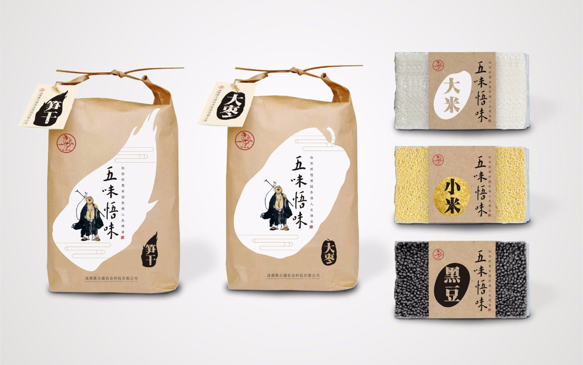 五味悟味五谷雜糧包裝設(shè)計(jì)與視覺(jué)元素提煉|大棗|大米|筍干|小米|黑豆|產(chǎn)品包裝設(shè)計(jì)