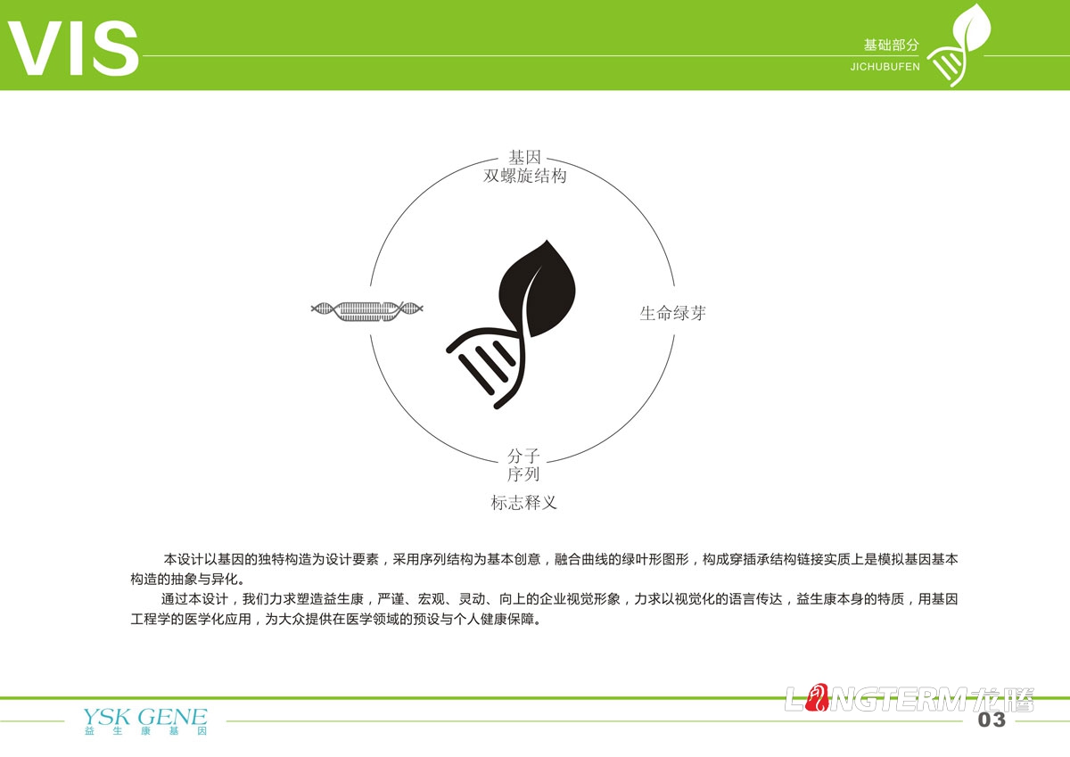 四川益生康基因工程有限公司品牌LOGO及VI形象設(shè)計|成都基因標(biāo)志商標(biāo)設(shè)計公司