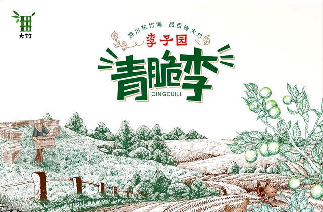 李子園包裝設(shè)計(jì)-大竹區(qū)域公用品牌形象設(shè)計(jì)、視覺元素提煉、手繪插畫、字體設(shè)計(jì)、產(chǎn)品包裝設(shè)計(jì)、宣傳冊(cè)設(shè)計(jì)
