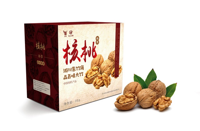 大竹農(nóng)產(chǎn)品核桃視覺(jué)包裝設(shè)計(jì)-大竹區(qū)域公用品牌形象設(shè)計(jì)、視覺(jué)元素提煉、手繪插畫(huà)、字體設(shè)計(jì)、產(chǎn)品包裝設(shè)計(jì)、宣傳冊(cè)設(shè)計(jì)