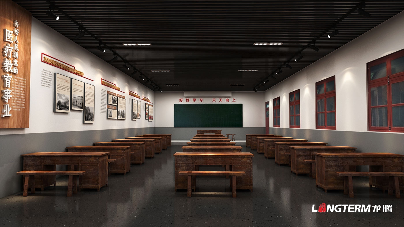 四川護(hù)理職業(yè)學(xué)院校史館策劃設(shè)計方案_職業(yè)技術(shù)學(xué)校成果展示廳布置效果圖